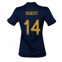Fotbalové Dres Francie Adrien Rabiot #14 Dámské Domácí MS 2022 Krátký Rukáv